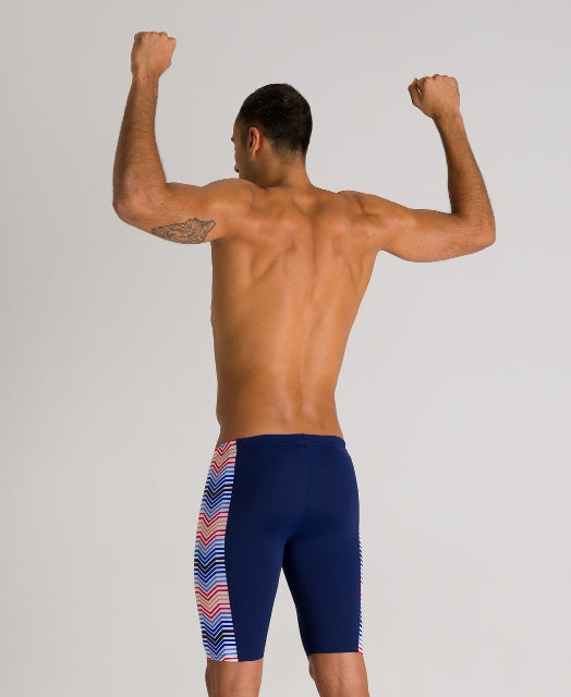ARENA Mens Multicolor Stripes Jammer