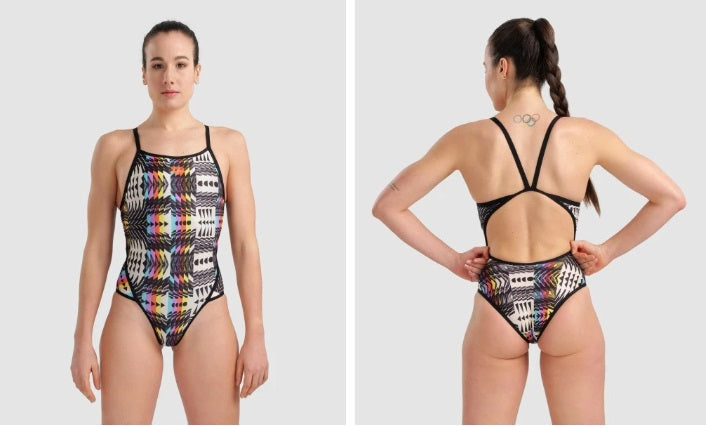 ARENA Women's Swimsuit Lace Back Allover