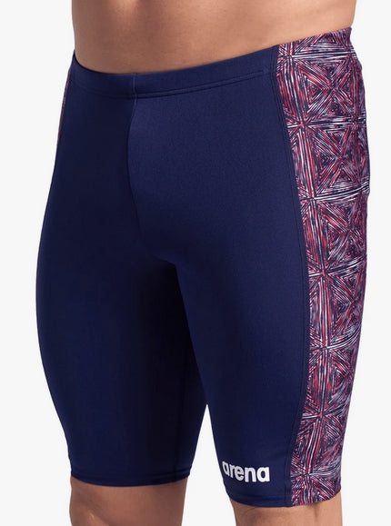 Arena Men's Abstract Tiles Jammer Swimsuit