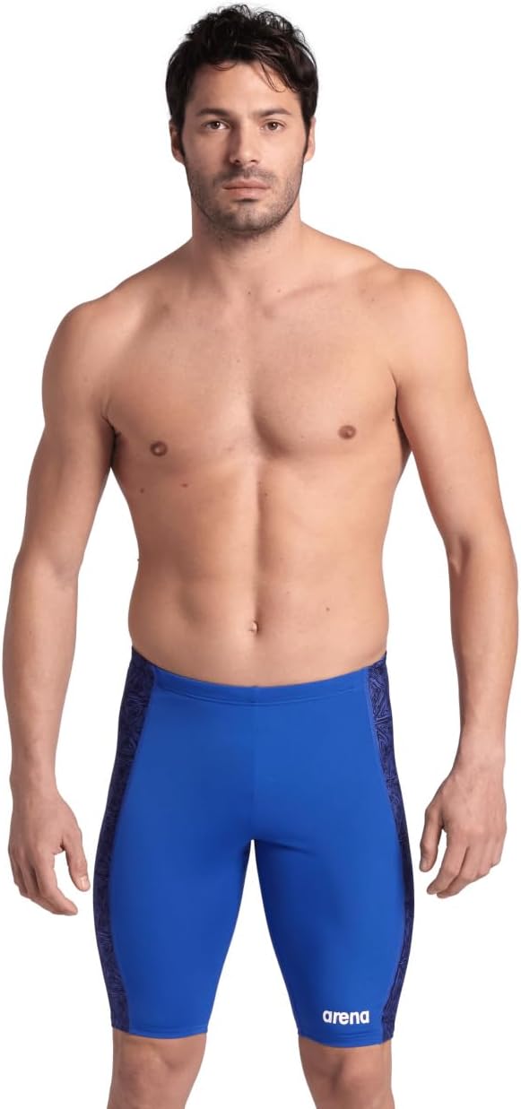 Arena Men's Abstract Tiles Jammer Swimsuit