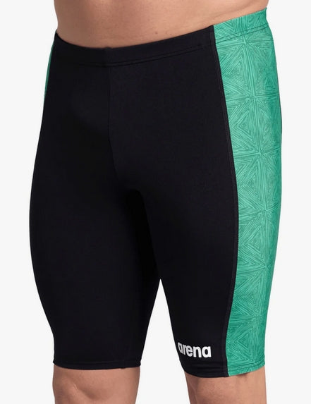 Arena Men's Abstract Tiles Jammer Swimsuit