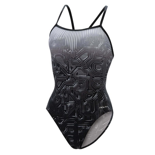 DOLFIN Graphlite Women's Circuit V-Back One Piece Swimsuit