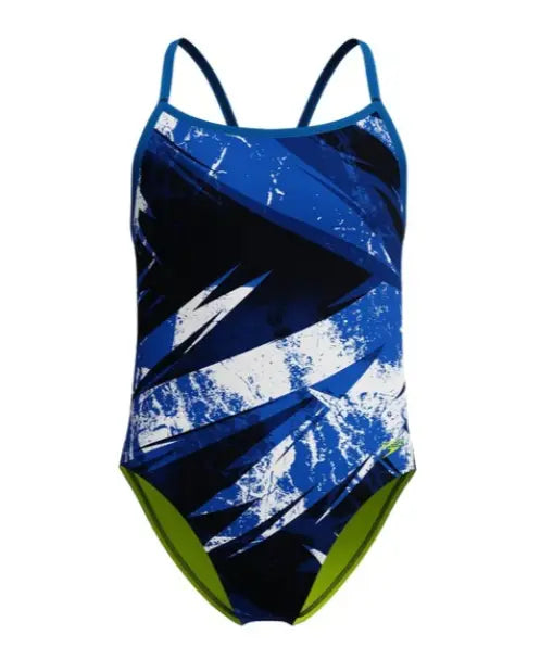 Middlesex Water Wrats_Speedo Women’s Swimsuit Bolted Flyback One Piece, Blue