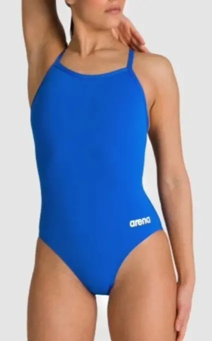 Bridgewater_Arena Women Team One Piece Swimsuit Light Drop Solid, Royal (no logo)
