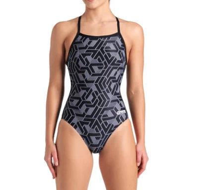 MIDDLETOWN BARRACUDAS_Arena Women's Escape Swimsuit Lightdrop Back One Piece Swimsuit