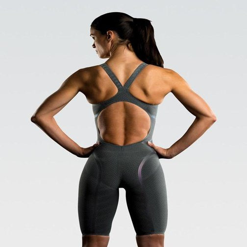 DOLFIN Women's Lightstrike Bonded Open Back Flex Leg Swimsuit