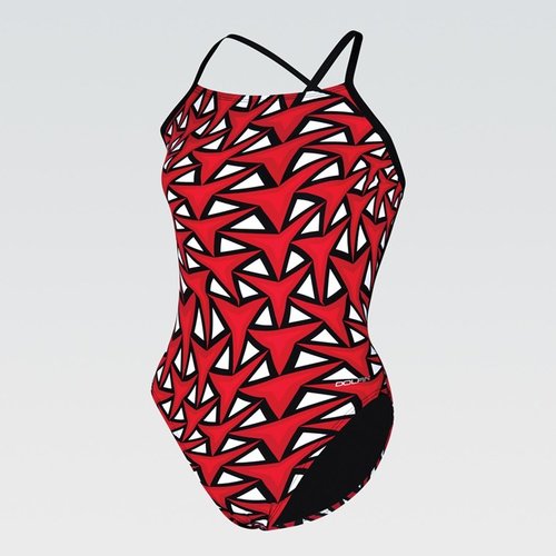 DOLFIN Women's Graphlite Series Green Cross Back One Piece