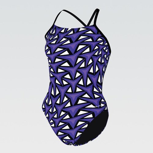 DOLFIN Women's Graphlite Series Green Cross Back One Piece