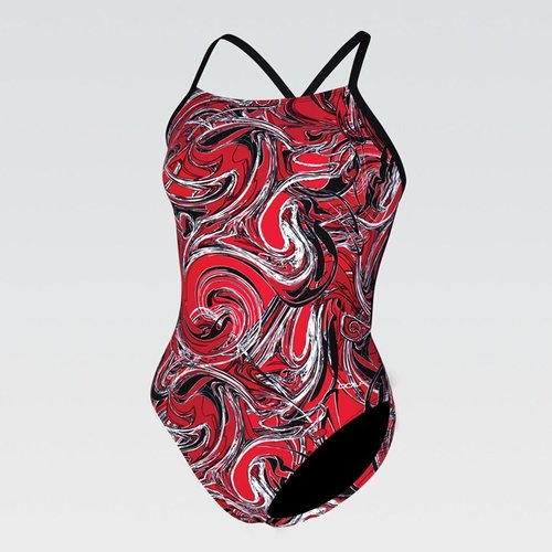 DOLFIN Women's Graphlite Series Green Cross Back One Piece