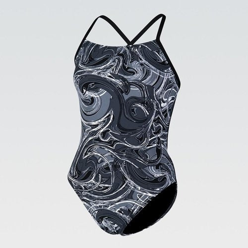 DOLFIN Women's Graphlite Series Green Cross Back One Piece