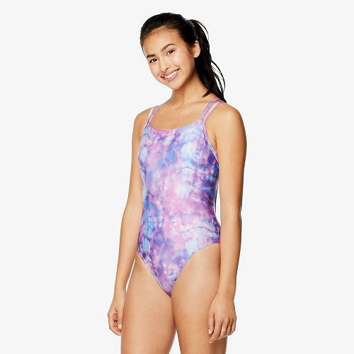 SPEEDO Printed Volt Back Onepiece