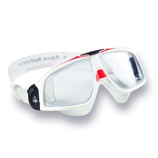 Aqua Sphere Mask - Seal 2.0 Clear Lens - WhiteRed