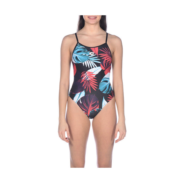 Arena TROPICAL LEAVES TIE BACK ONE PIECE WOMAN