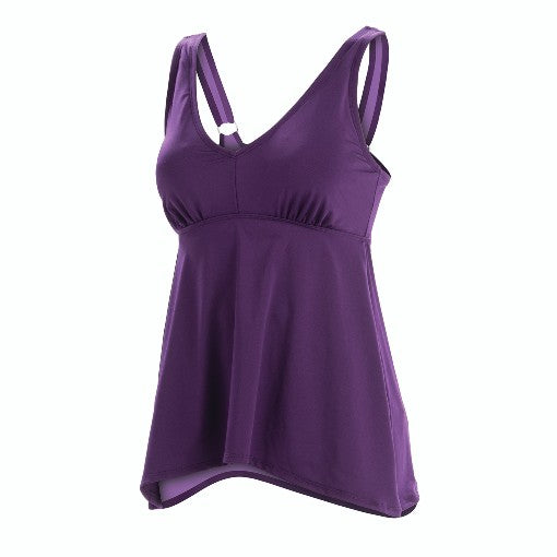 DOLFIN Aquashape Eggplant Flyaway Tankini Top