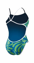 NIKE SWIM Graphic Leaf Reversible Cut Out Tank (30, 34, 40 Only)