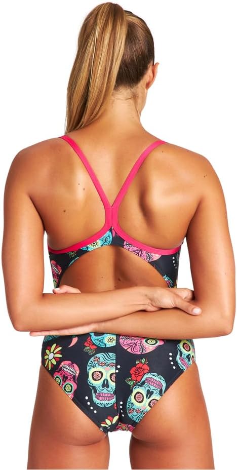Arena CRAZY SKULLS CARNIVAL LIGHT DROP BACK ONE PIECE WOMAN
