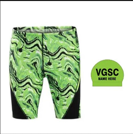 Village Greens Swim Club_Dolfin Reliance Men’s Blaze Color Block Jammer