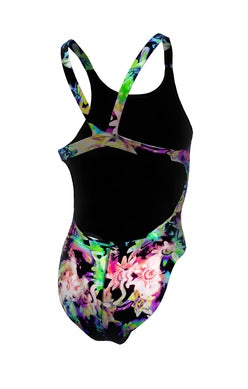 Nike Women\'s Hydrastrong Multi Print Fastback One Piece Swimsuit
