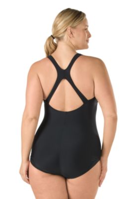 SPEEDO Conservative Ultraback with Princess Seam Plus Size