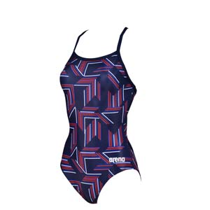 Arena Women\'s Puzzled Light Drop Back Swimsuit