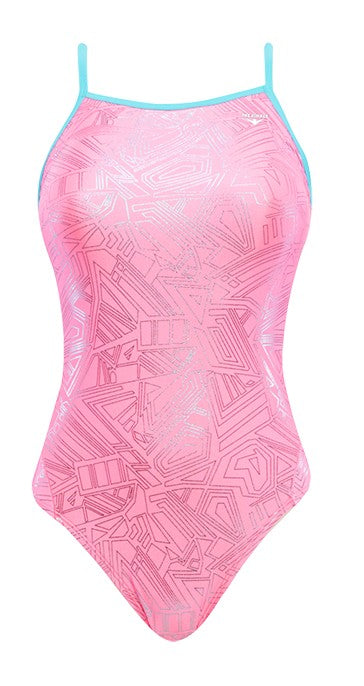 The Finals Women's Cyborg Foil Wing Back Swimsuit