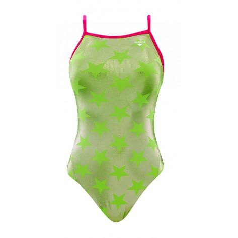 THE FINALS Women\'s Funnies Astro Foil Flutter Back Swimsuit