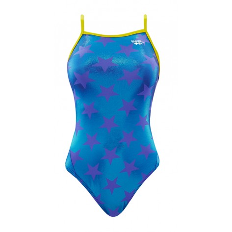 THE FINALS Women\'s Funnies Astro Foil Flutter Back Swimsuit