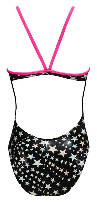 FINALS Women\'s Star Bright Foil Funnies Wing Back Swimsuit