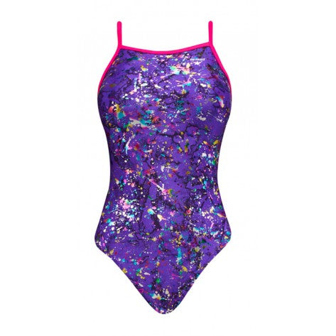 FINALS Women's Rainbow Splash Foil Funnies Wing Back Swimsuit