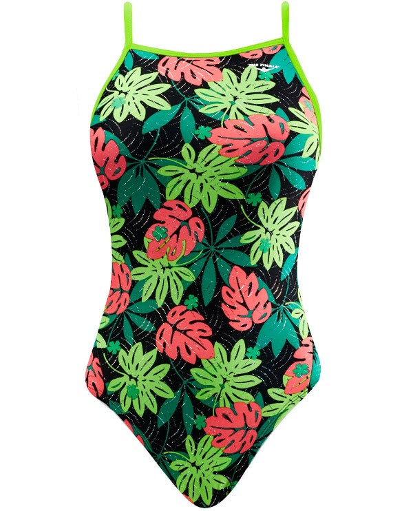 FINALS Women's Blossom Foil Funnies Wing Back Swimsuit