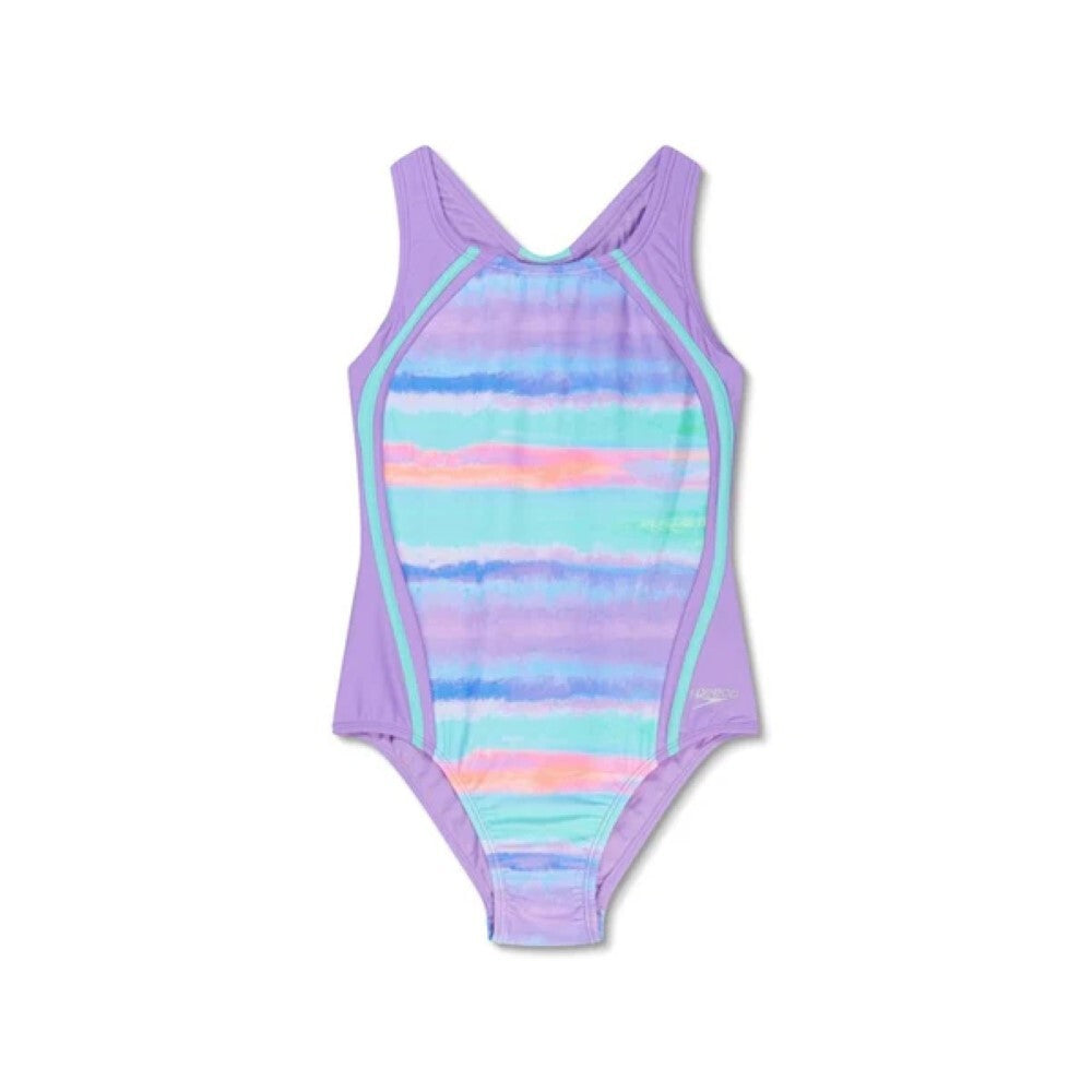Speedo Printed Sport Splice One Piece Swimsuit