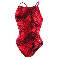 SPEEDO Endurance Toxic Tie Dye Flyback Youth