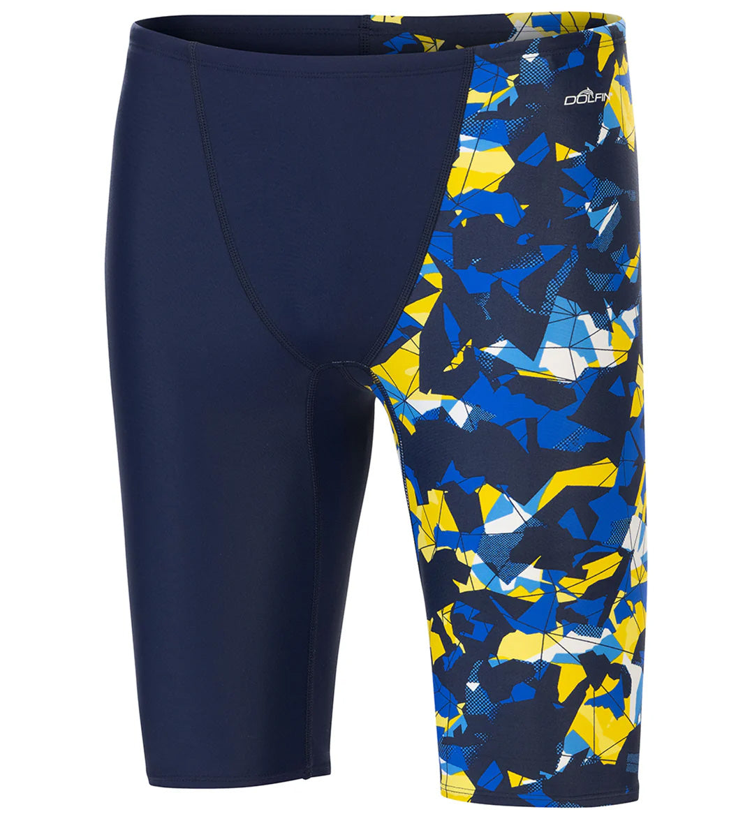 Dolfin Men\'s Xtrasleek Implode Asymmetrical Jammer Swimsuit