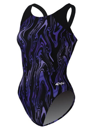 DOLFIN Female Aero Print HP Back One Piece Swimsuit