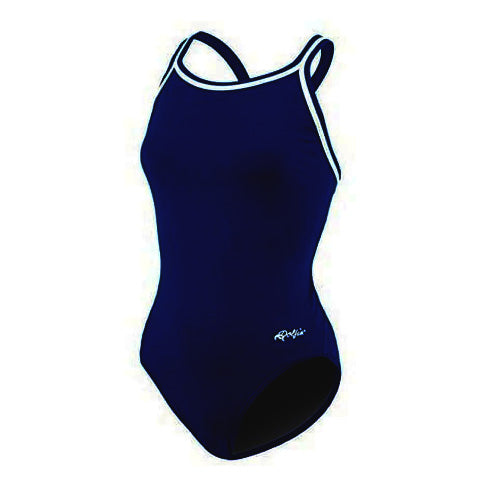 Dolfin women\'s poly team solid chloroban womens dbx back