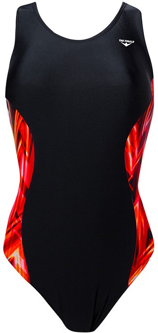 FINALS Women\'s Onyx Super V-Back Splice Swimsuit
