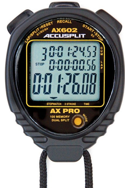 ACCUSPLIT multi-mode, 100 memory stopwatch