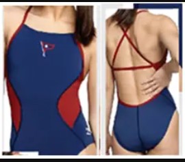 American Yacht Club -Speedo Women’s Spark Splice Crossback One Piece Swimsuit -w/Logo