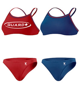 TYR Lifeguard Swimsuits Reversible Double Binding Workout Bikini - Adult