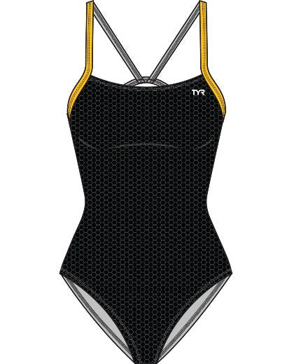 TYR Womens Hexa Cutoutfit Swimsuit