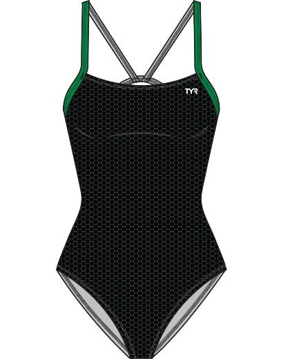 TYR Womens Hexa Cutoutfit Swimsuit