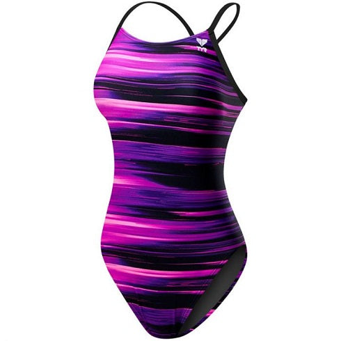 TYR Pink Women\'s Lumen Cutoutfit Swimsuit
