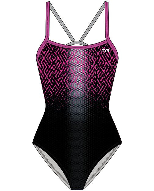 TYR Girls Odyssey Cutoutfit Swimsuit