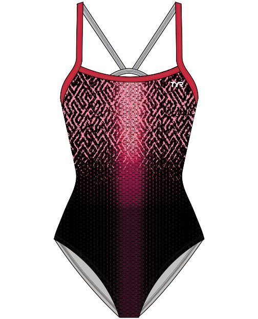 TYR Girls Odyssey Cutoutfit Swimsuit