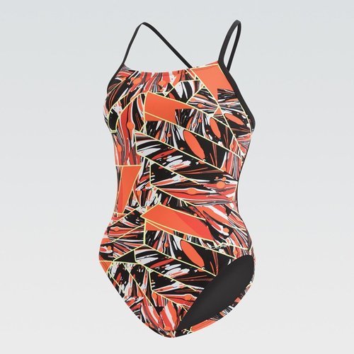 DOLFIN Women's Graphlite Series Green Cross Back One Piece