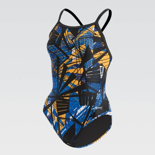 DOLFIN Women's XtraSleek Eco V-2 Back (Hurricane, Torrent)