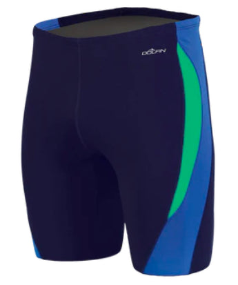 Millburn_Dolfin Color Block Jammer, Navy/Green (plain)