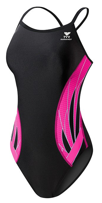TYR Women\'s TYR Pink Phoenix Splice Diamondfit Swimsuit - Adult