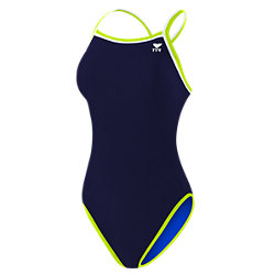 TYR Women's Solid Brites Reversible Diamondfit Swimsuit - Adult