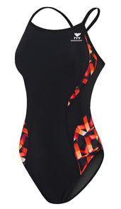 TYR Durafast Atlantic Female Spliced Diamondback - Youth